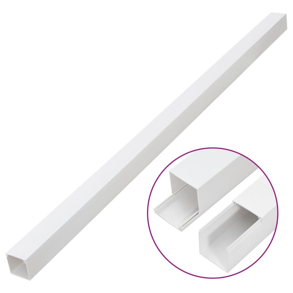 vidaXL Κανάλι Καλωδίων 60 x 40 χιλ. 10 μ. από PVC