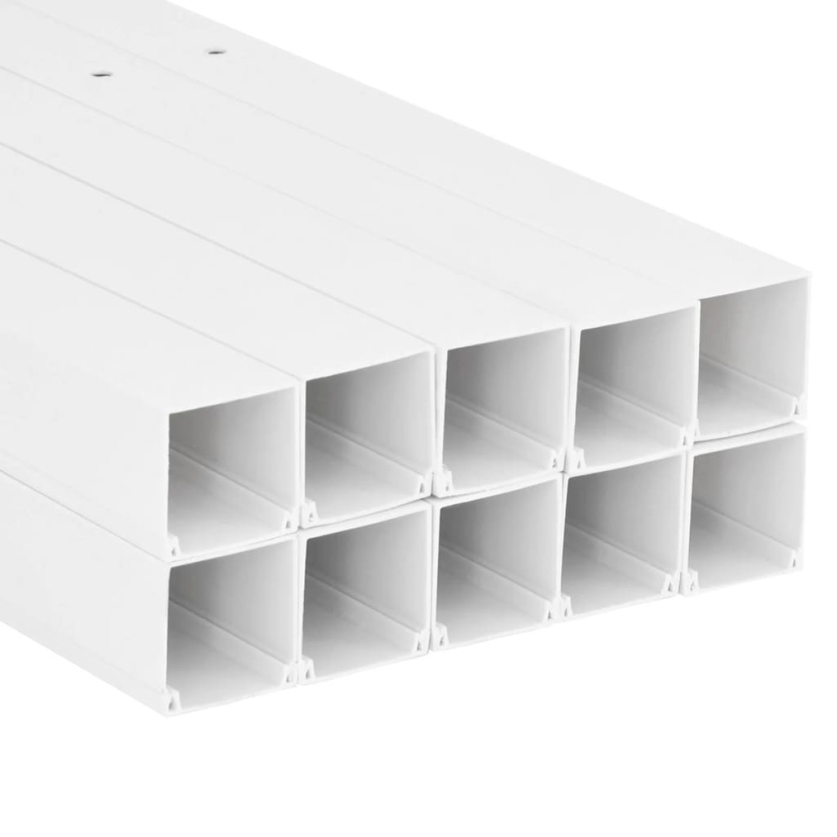 vidaXL Κανάλι Καλωδίων 60 x 60 χιλ. 10 μ. από PVC