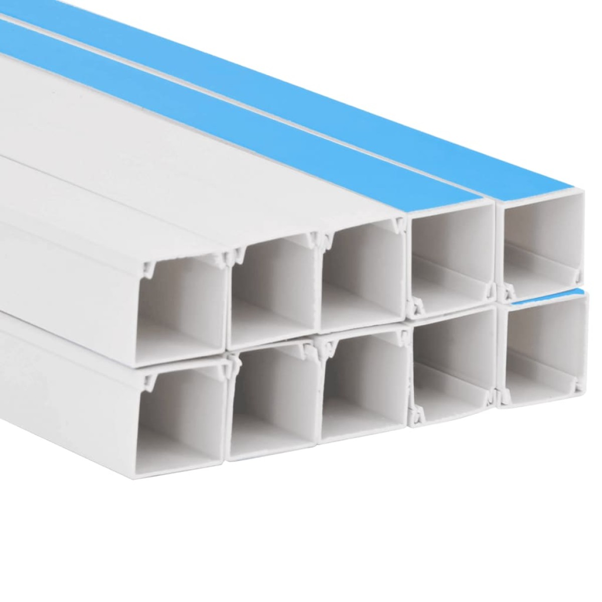 vidaXL Κανάλι Καλωδίων Αυτοκόλλητο 30 x 20 χιλ. 10 μ. από PVC