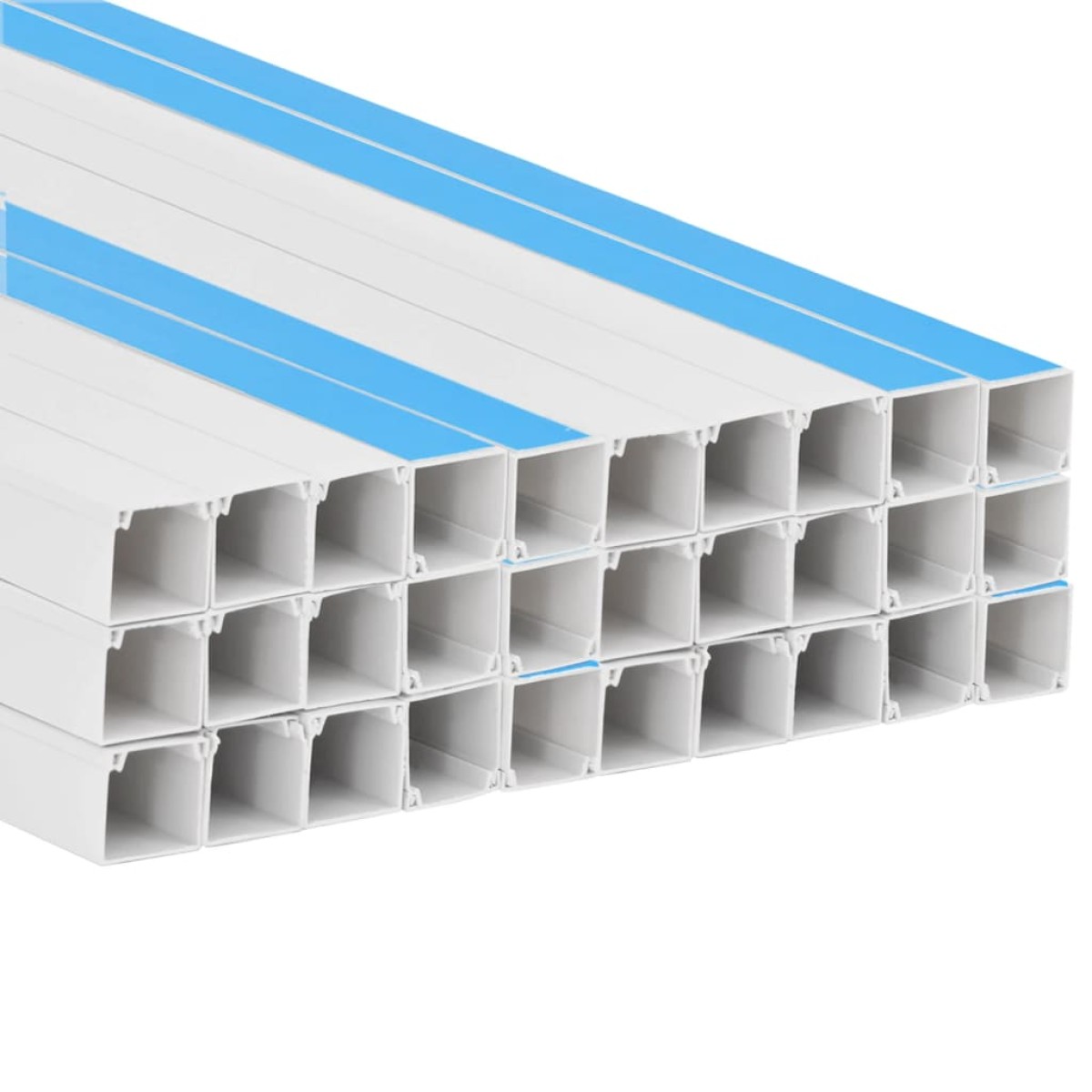vidaXL Κανάλι Καλωδίων Αυτοκόλλητο 30 x 15 χιλ. 30 μ. από PVC
