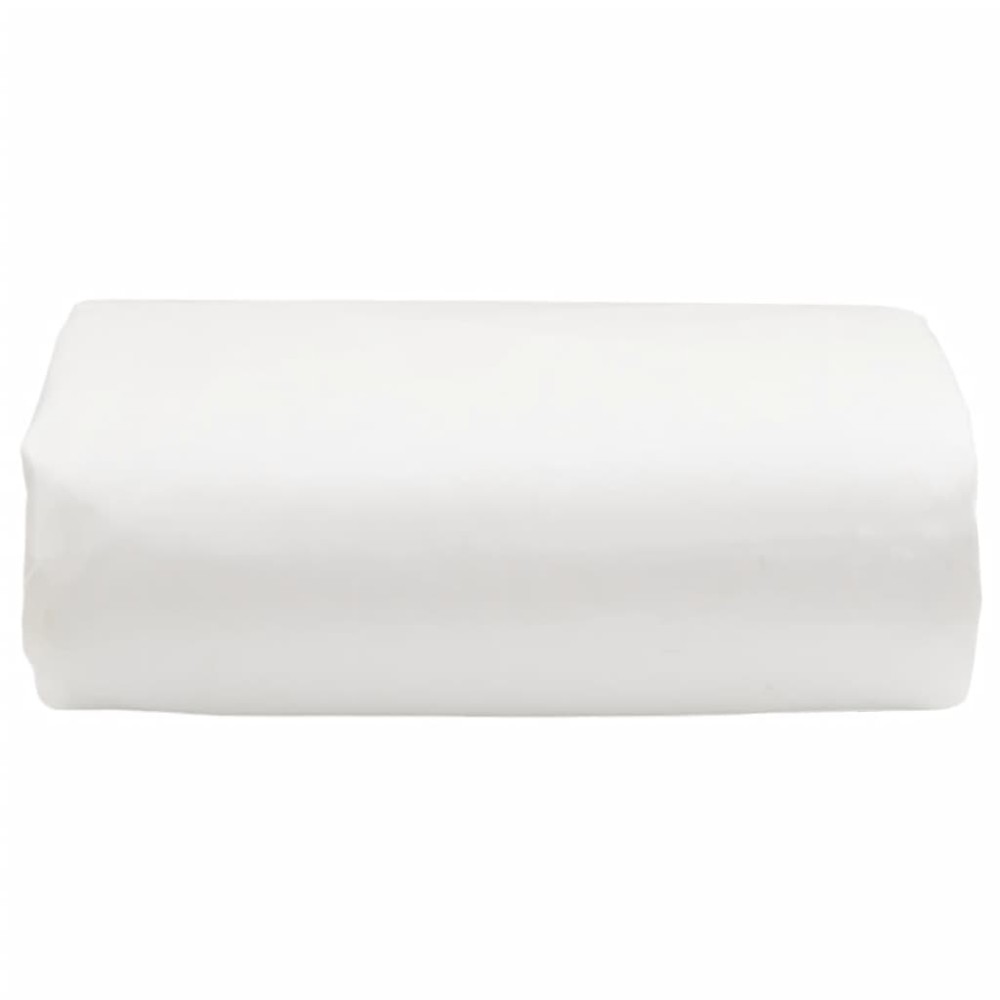 vidaXL Μουσαμάς Λευκός 3 x 3 μ. 650 γρ./μ²