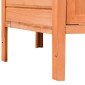 vidaXL Κοτέτσι 126 x 117 x 125 εκ. από Μασίφ Ξύλο Πεύκου και Ελάτης