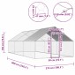 vidaXL Κοτέτσι - Κλουβί Εξωτ.Χώρου 2,75x6x1,92 μ. από Γαλβανισμένο Χάλυβα