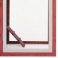 vidaXL Κοτέτσι Κόκκινο 170x81x110 εκ. από Μασίφ Ξύλο Πεύκου & Ελάτης