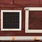 vidaXL Κλουβί Κουνελιών Μόκα/Λευκό 140x63x120 εκ. Μασίφ Ξύλο Ελάτης