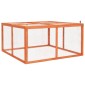 vidaXL Κλουβί Κουνελιών 124 x 120 x 60 εκ. από Μασίφ Ξύλο Ελάτης