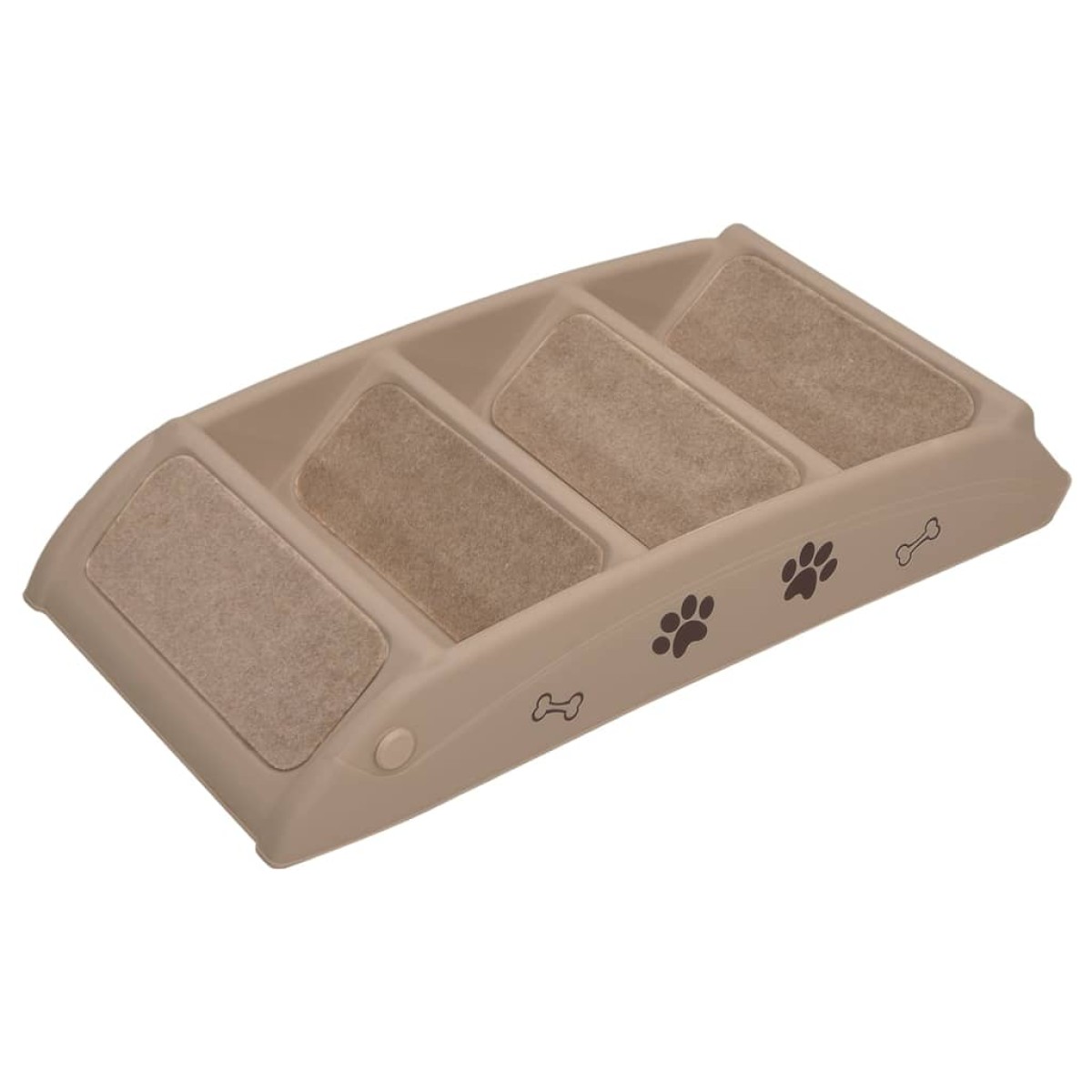 vidaXL Σκαλάκια για Σκύλους Πτυσσόμενα Καφέ 62 x 40 x 49,5 εκ.