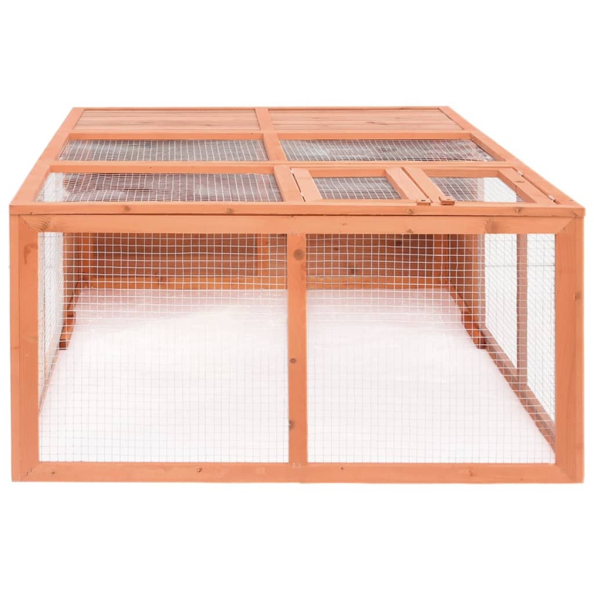 vidaXL Κλουβί Ζώου Κήπου 150 x 100 x 50 εκ. από Μασίφ Ξύλο Ελάτης
