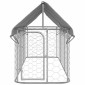 vidaXL Κλουβί Σκύλου Εξωτερικού Χώρου 400 x 100 x 150 εκ. με Στέγαστρο