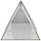 vidaXL Κλουβί Κουνελιών Γκρι 201,5x80,5x71 εκ. Γαλβανισμένος Χάλυβας