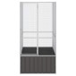 vidaXL Κλουβί Πουλιών Ανθρακί 111x107x211,5 εκ από Γαλβανισμένο Χάλυβα