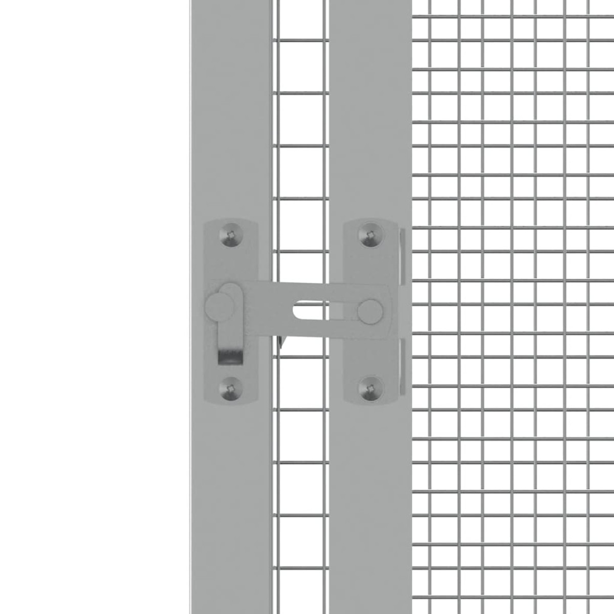 vidaXL Κλουβί Πουλιών Γκρι 111x107x211,5 εκ από Γαλβανισμένο Χάλυβα