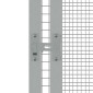 vidaXL Κλουβί Πουλιών Γκρι 213,5x217,5x211,5εκ από Γαλβανισμένο Χάλυβα