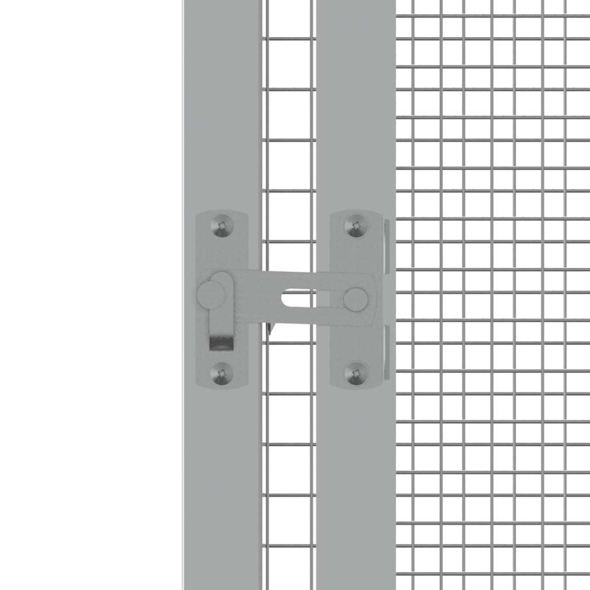 vidaXL Κλουβί Πουλιών Γκρι 302,5x324,5x211,5 εκ Γαλβανισμένο Χάλυβα