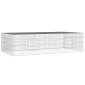 vidaXL Κλουβί Κουνελιών 2 Πάνελ 220x110x55 εκ. από Γαλβανισμένο Σίδερο