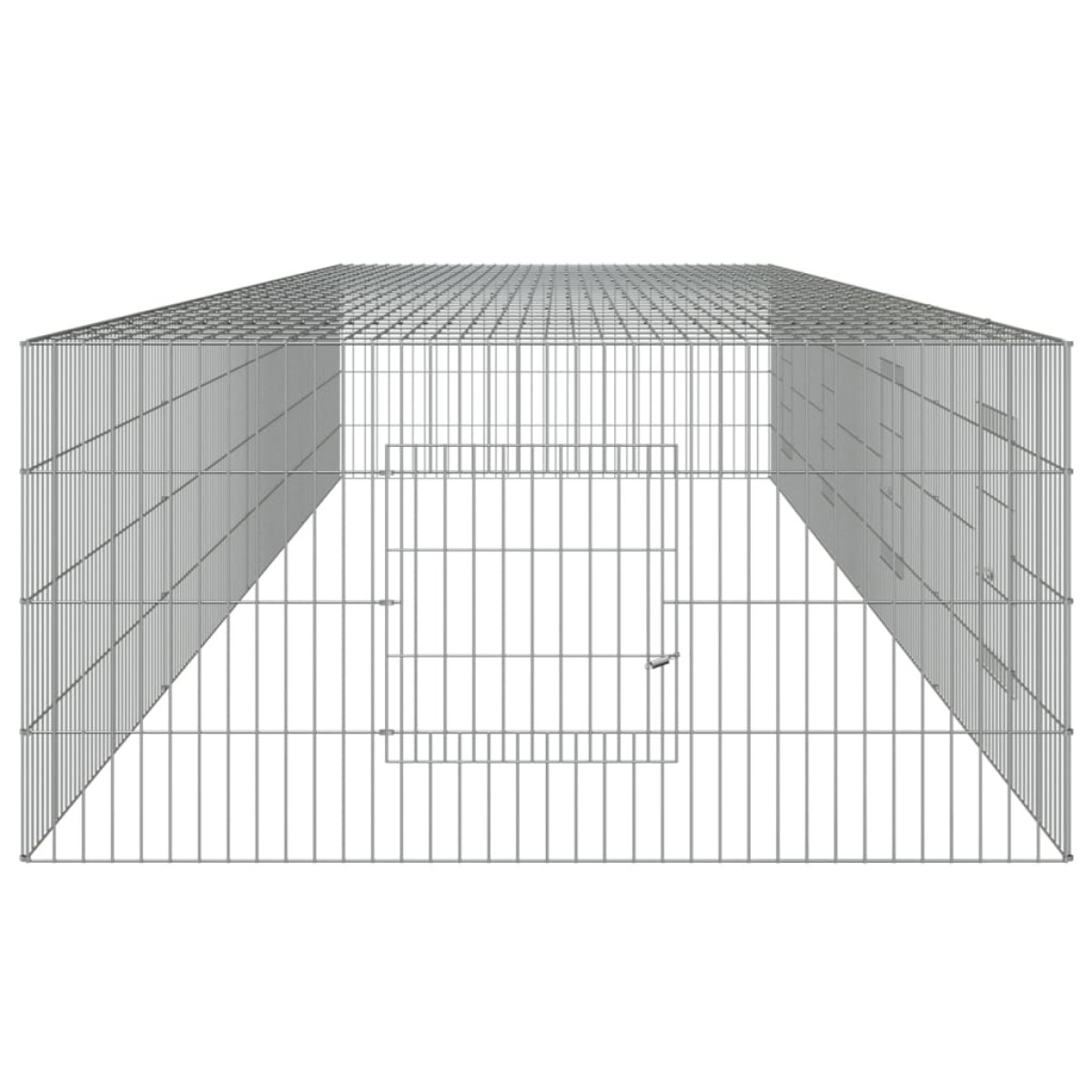 vidaXL Κλουβί Κουνελιών 4 Πάνελ 433x109x54 εκ. από Γαλβανισμένο Σίδερο