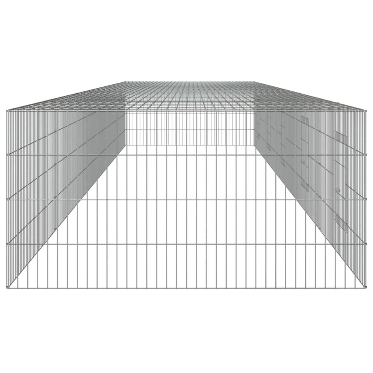vidaXL Κλουβί Κουνελιών 5 Πάνελ 541x109x54 εκ. από Γαλβανισμένο Σίδερο