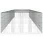 vidaXL Κλουβί Κουνελιών 5 Πάνελ 541x109x54 εκ. από Γαλβανισμένο Σίδερο