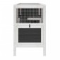 vidaXL Κλουβί Κουνελιών Γκρι 103 x 44 x 69,5 εκ. Μασίφ Ξύλο Πεύκου