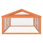 vidaXL Κουτί Περίφραξης Καφέ 200x112,5x74 εκ. από Μασίφ Ξύλο Πεύκου