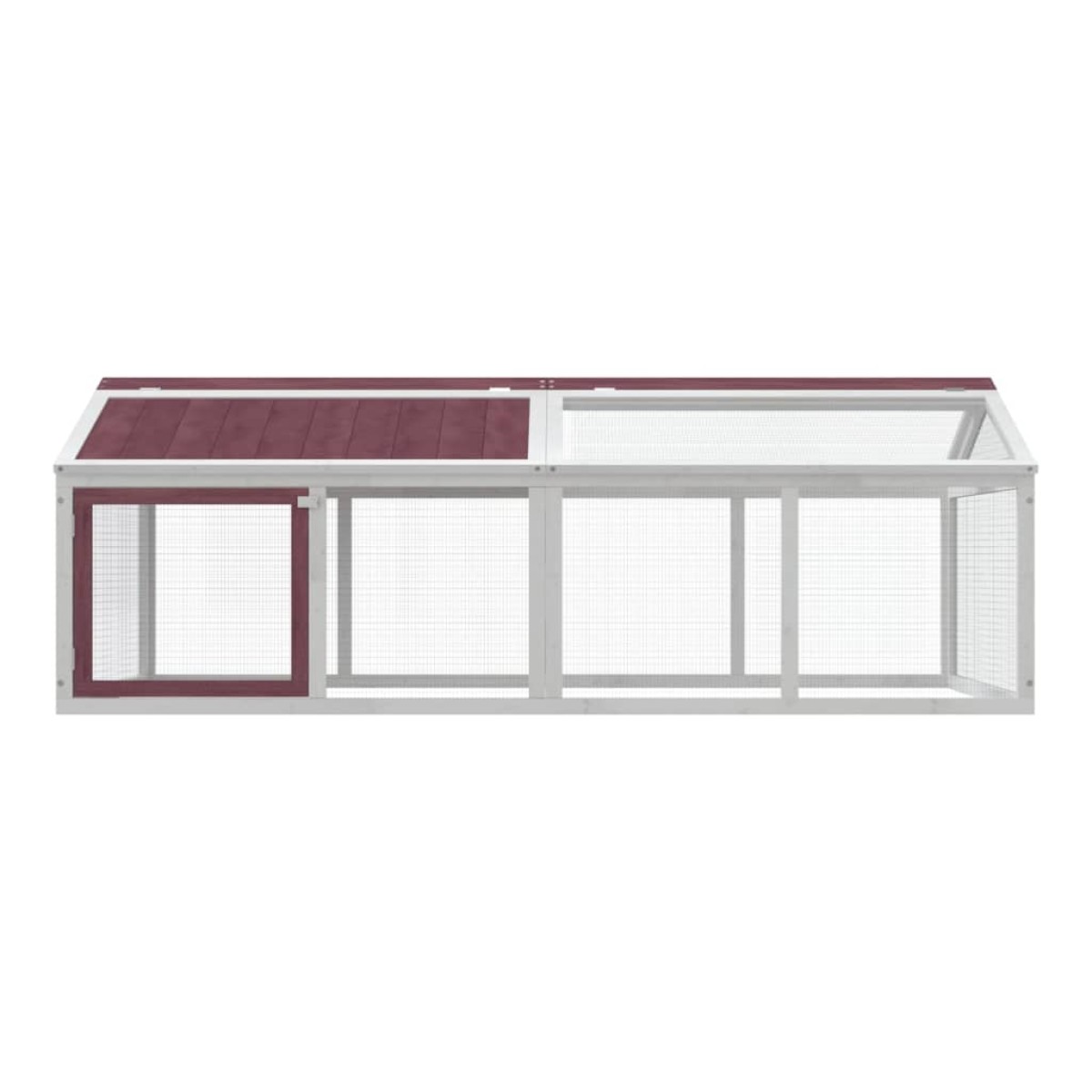 vidaXL Κουτί Περίφραξης Μόκα 200x112,5x74 εκ. από Μασίφ Ξύλο Πεύκου