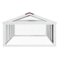 vidaXL Κουτί Περίφραξης Μόκα 200x112,5x74 εκ. από Μασίφ Ξύλο Πεύκου