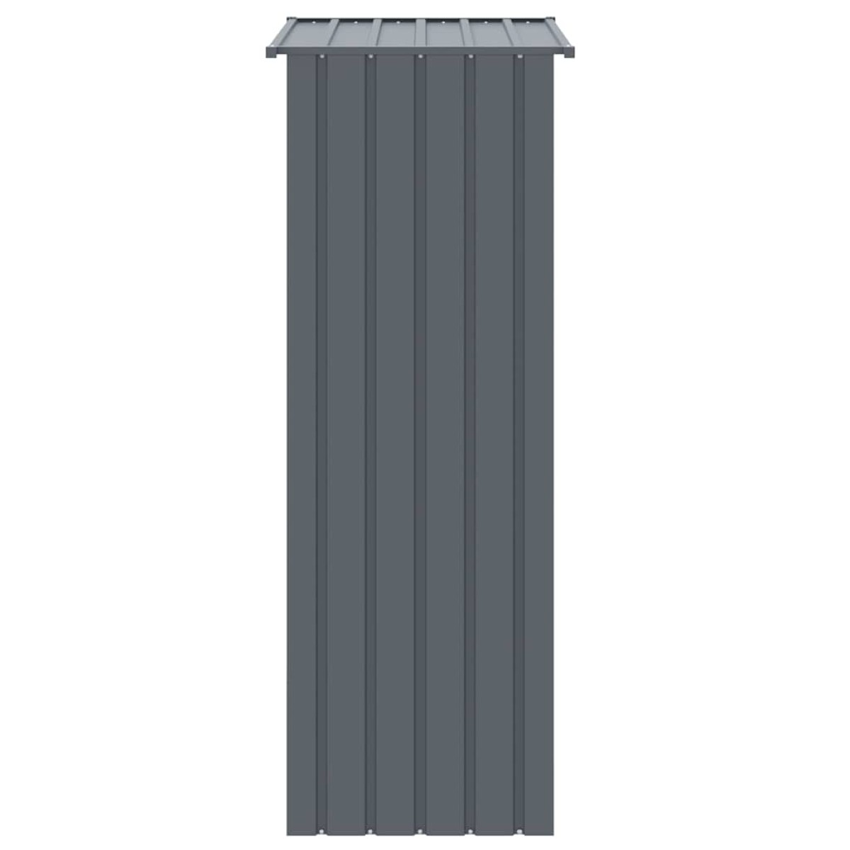 vidaXL Κλουβί Πουλιών Ανθρακί 115x78x200 εκ. από Γαλβανισμένο Χάλυβα