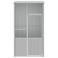 vidaXL Κλουβί Πουλιών Γκρι 115x78x200 εκ. από Γαλβανισμένο Χάλυβα