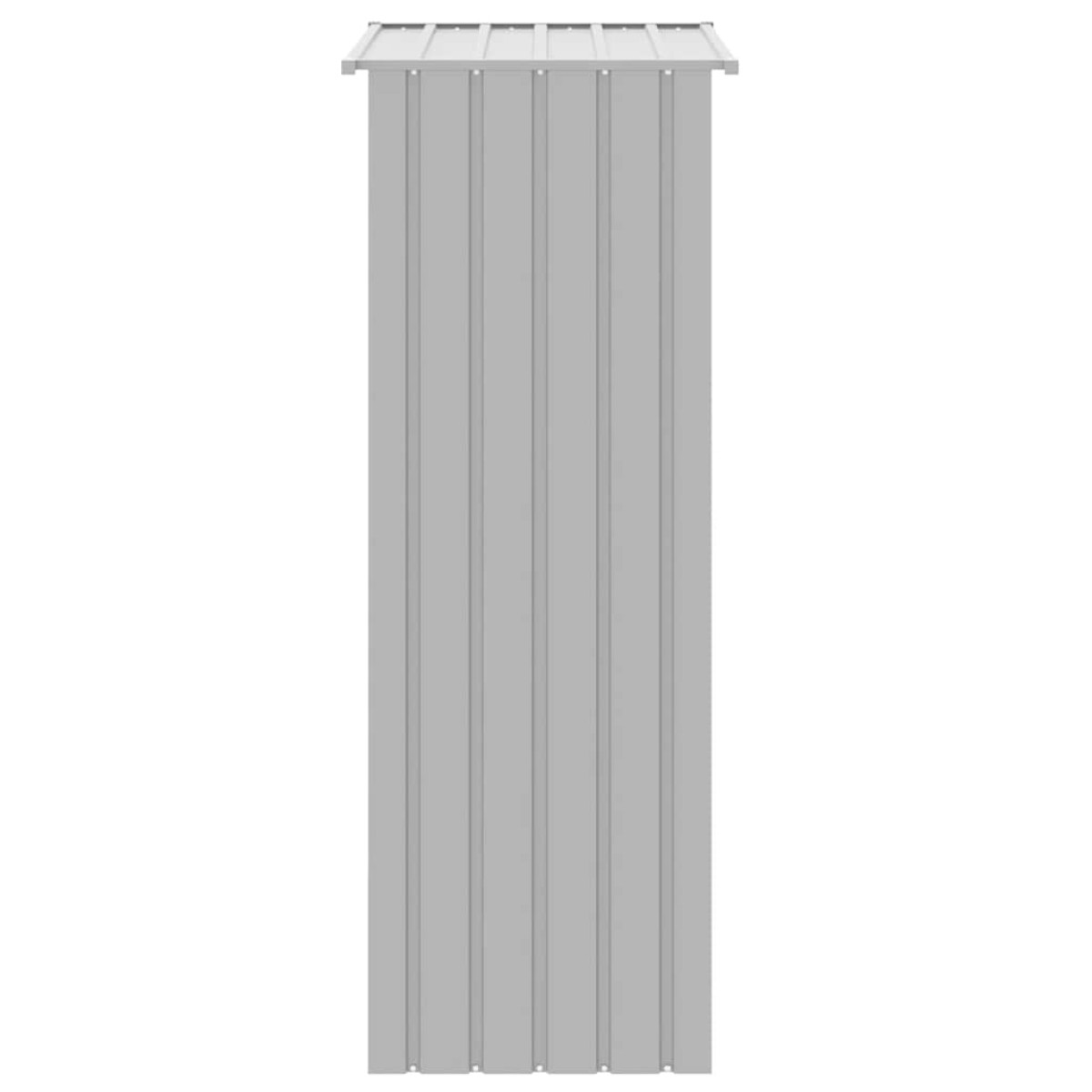 vidaXL Κλουβί Πουλιών Γκρι 115x78x200 εκ. από Γαλβανισμένο Χάλυβα
