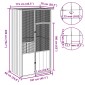 vidaXL Κλουβί Πουλιών Γκρι 115x78x200 εκ. από Γαλβανισμένο Χάλυβα