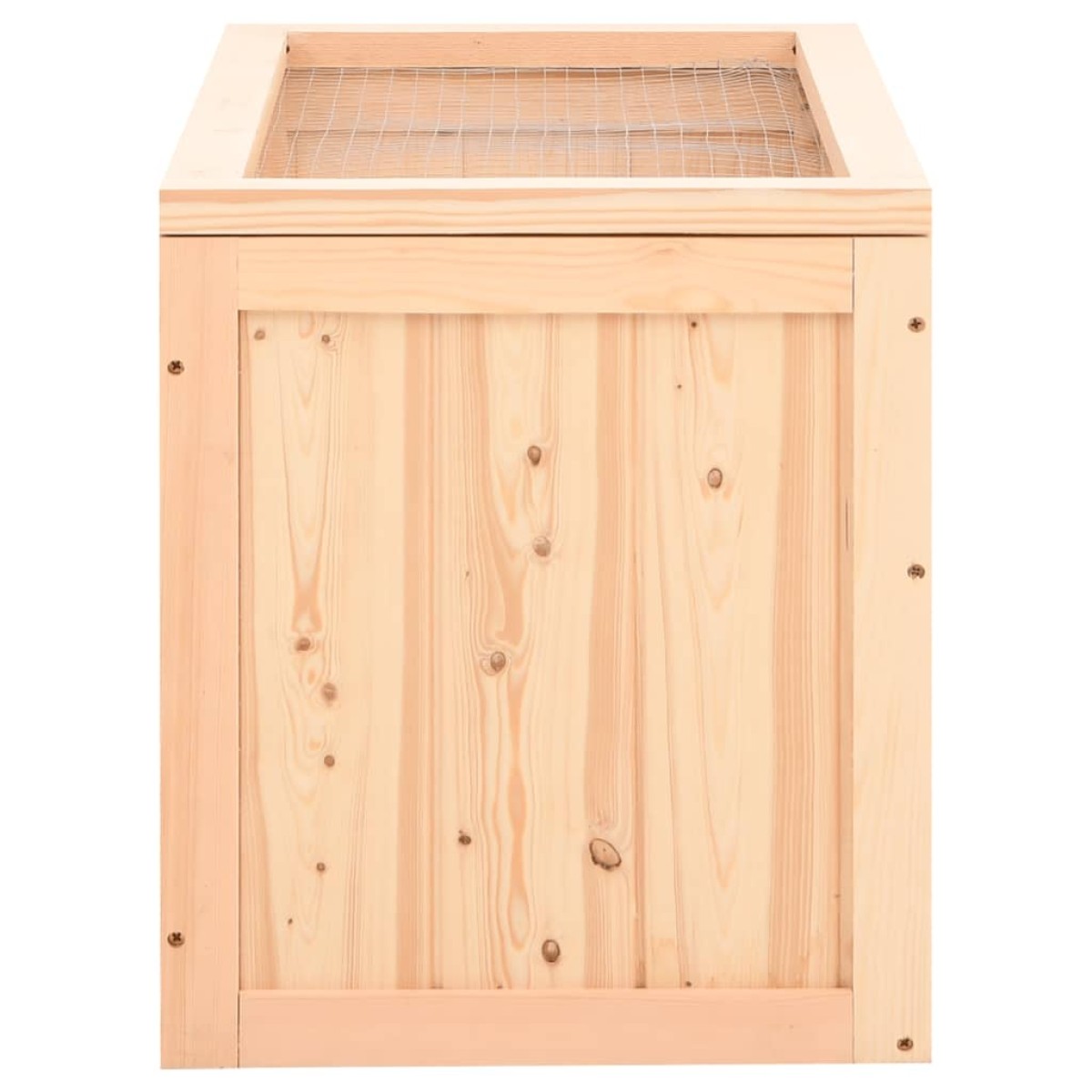 vidaXL Κλουβί Χάμστερ 60 x 35,5 x 42 εκ. από Μασίφ Ξύλο Ελάτης