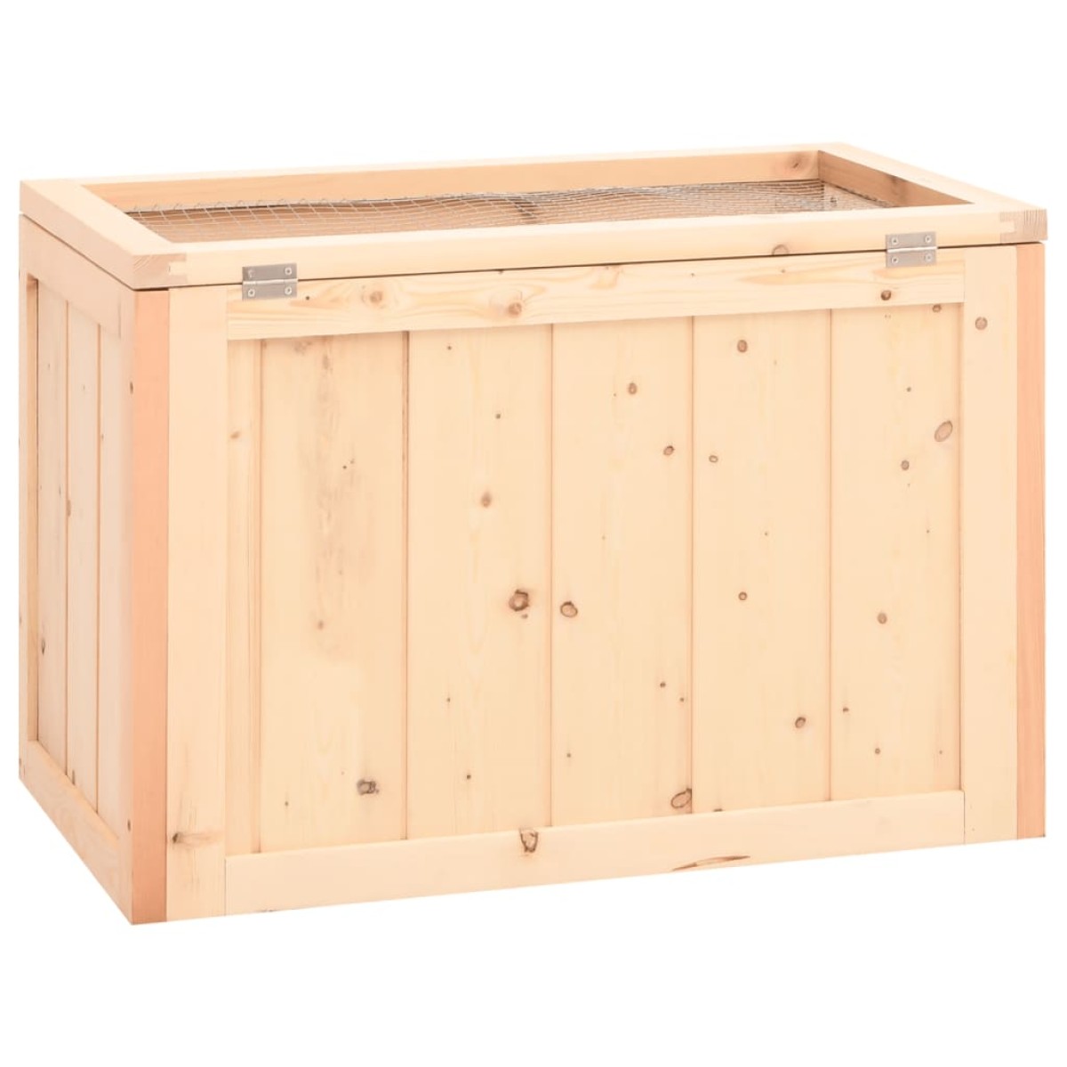vidaXL Κλουβί Χάμστερ 60 x 35,5 x 42 εκ. από Μασίφ Ξύλο Ελάτης