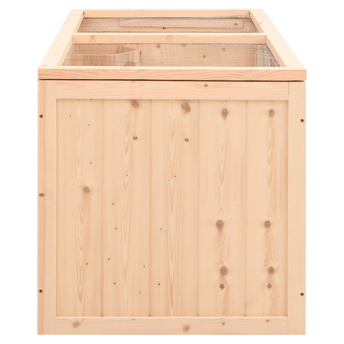vidaXL Κλουβί Χάμστερ 89,5 x 45 x 45 εκ. από Μασίφ Ξύλο Ελάτης