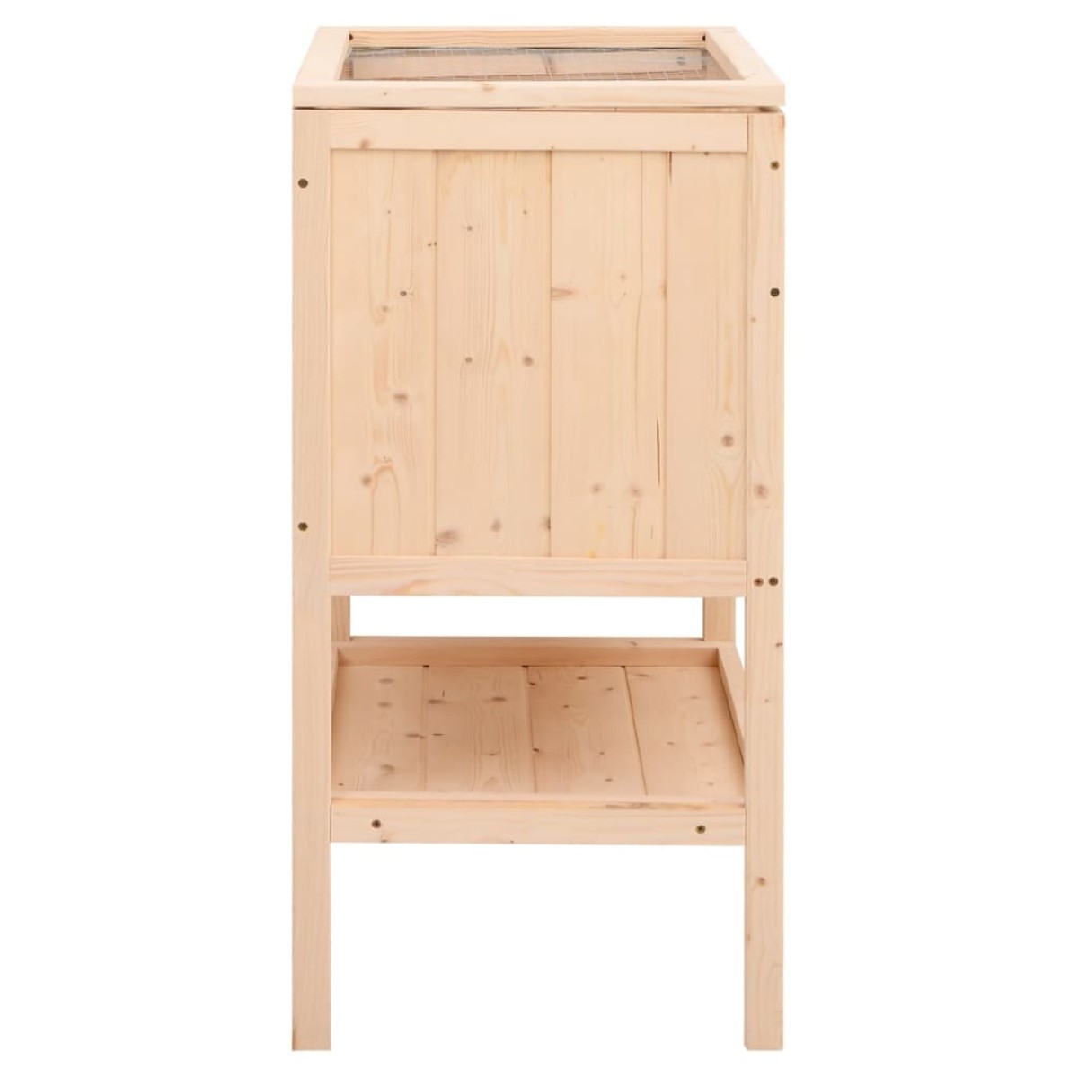 vidaXL Κλουβί Χάμστερ 55 x 40 x 80 εκ. από Μασίφ Ξύλο Ελάτης