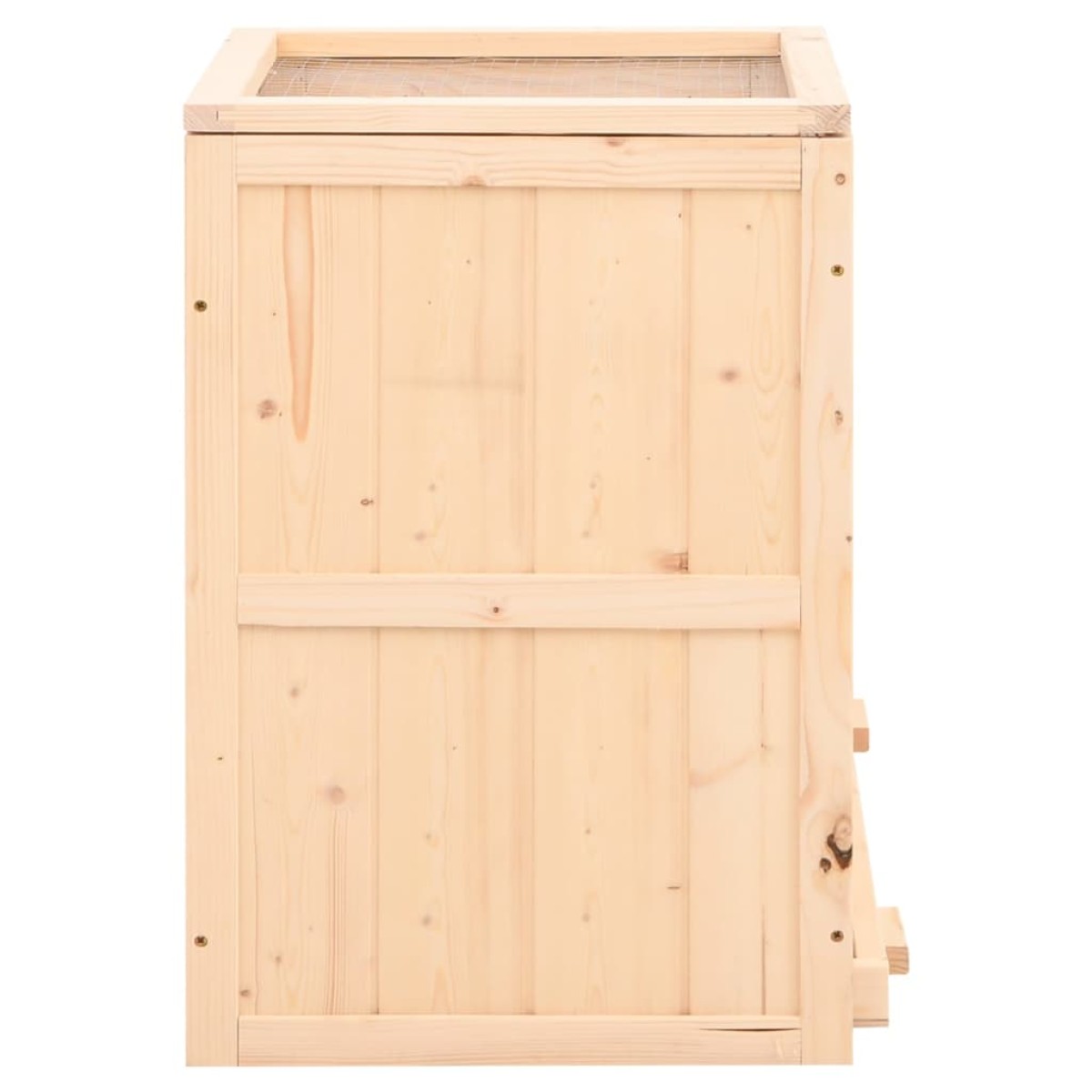 vidaXL Κλουβί Χάμστερ 81 x 40 x 60 εκ. από Μασίφ Ξύλο Ελάτης