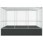 vidaXL Κλουβί Ασημένιο 311x307x212 εκ. Ατσάλινο