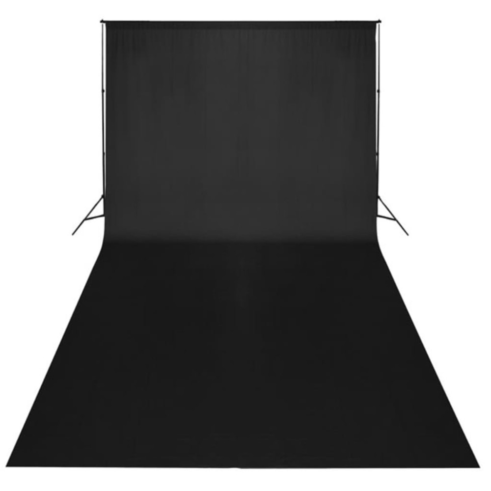 vidaXL Φωτογρ. Φόντο Χωρίς Βάση Μαύρο 600x300εκ Βαμβάκι