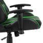 vidaXL Καρέκλα Gaming Περιστρεφόμενη Πράσινη από PVC