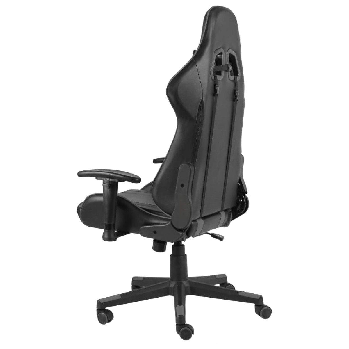 vidaXL Καρέκλα Gaming Περιστρεφόμενη Γκρι PVC