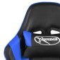 vidaXL Καρέκλα Gaming Περιστρεφόμενη Μπλε PVC