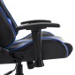 vidaXL Καρέκλα Gaming Μαύρο/Μπλε από Συνθετικό Δέρμα