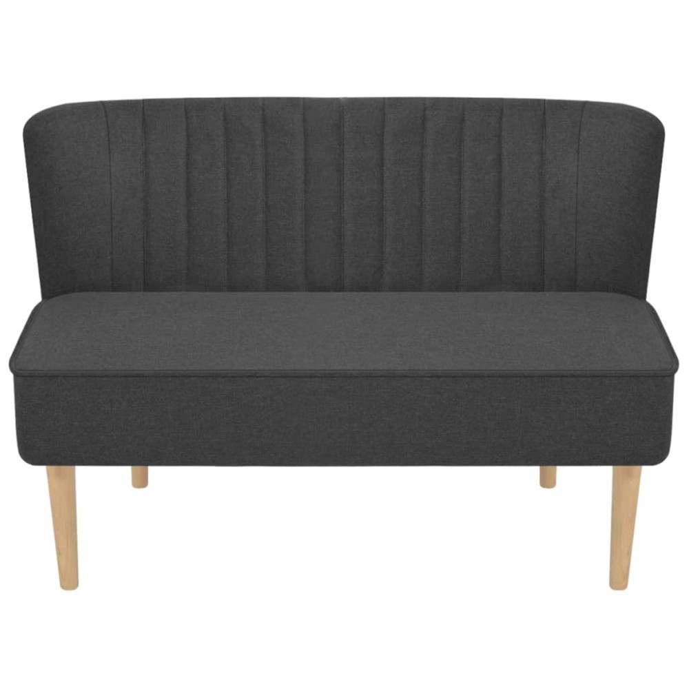vidaXL Καναπές Σκούρο Γκρι 117 x 55,5 x 77 εκ. Υφασμάτινος