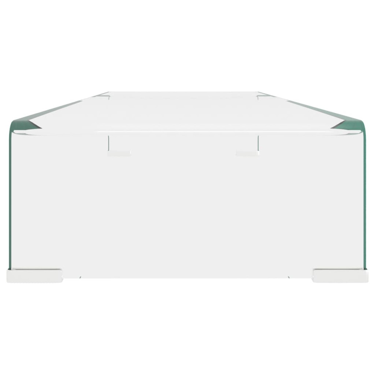 vidaXL Βάση Τηλεόρασης/Οθόνης Διάφανη 90 x 30 x 13 εκ. Γυάλινη
