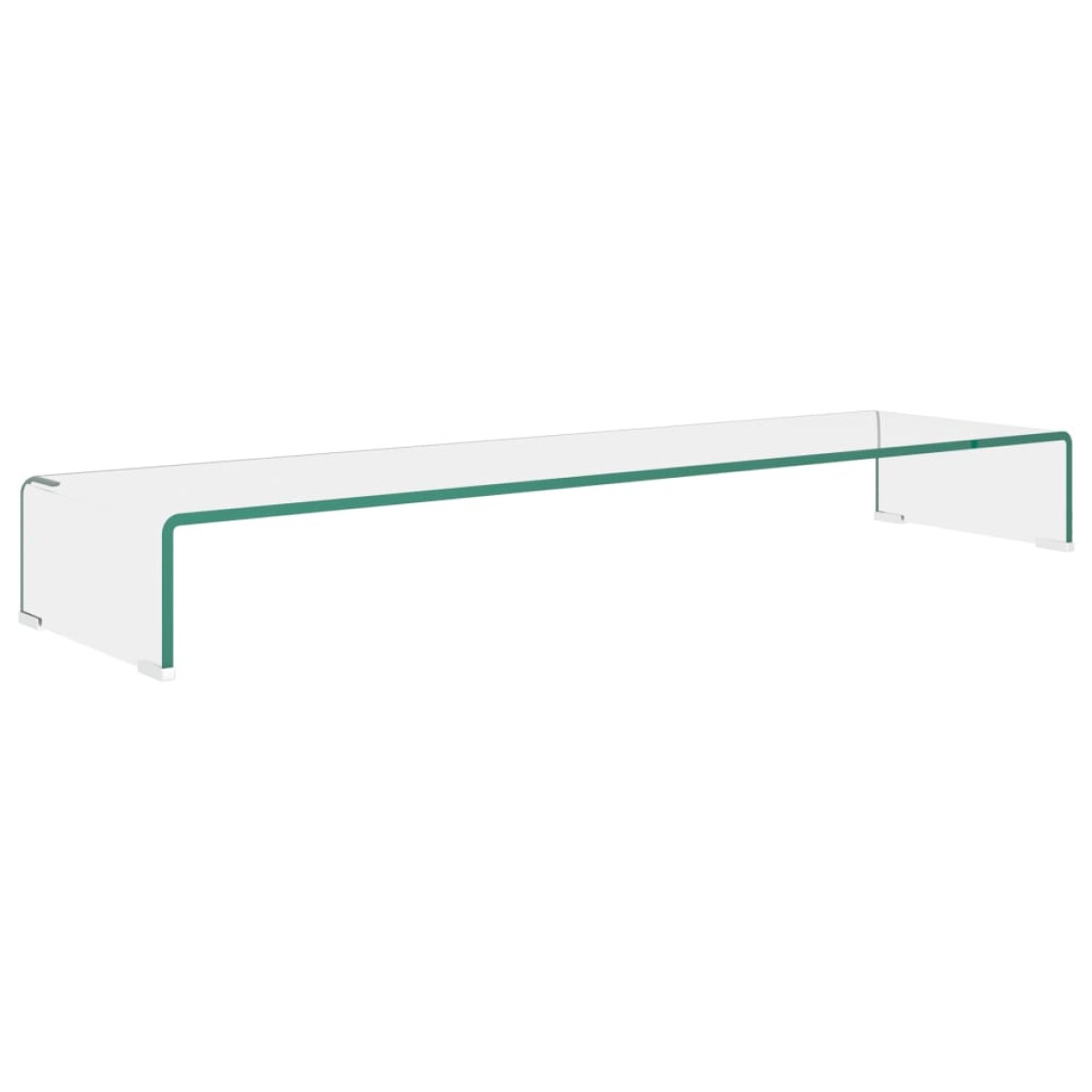 vidaXL Βάση Τηλεόρασης/Οθόνης Διάφανη 110 x 30 x 13 εκ. Γυάλινη