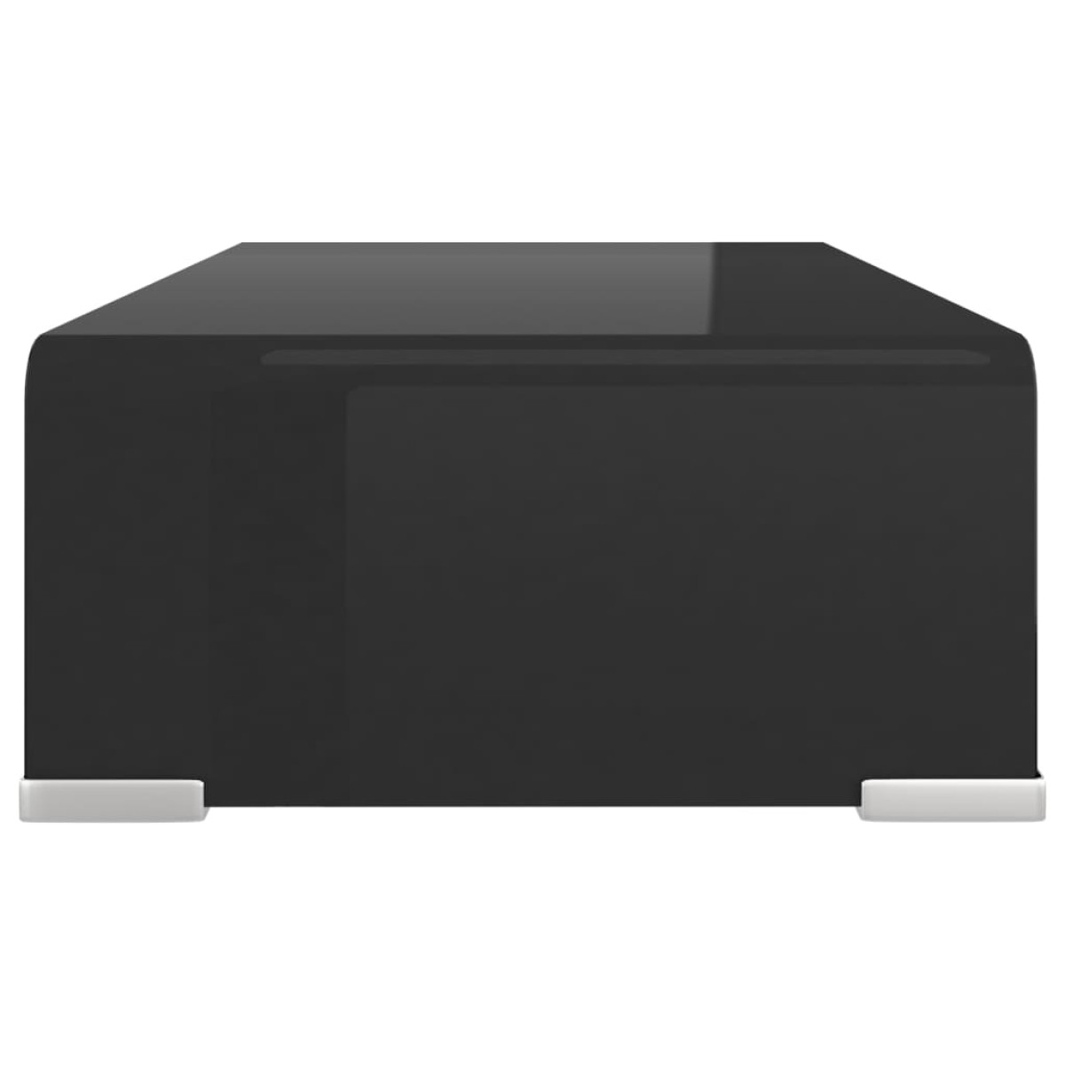 vidaXL Βάση Τηλεόρασης/Οθόνης Μαύρη 40 x 25 x 11 εκ. Γυάλινη