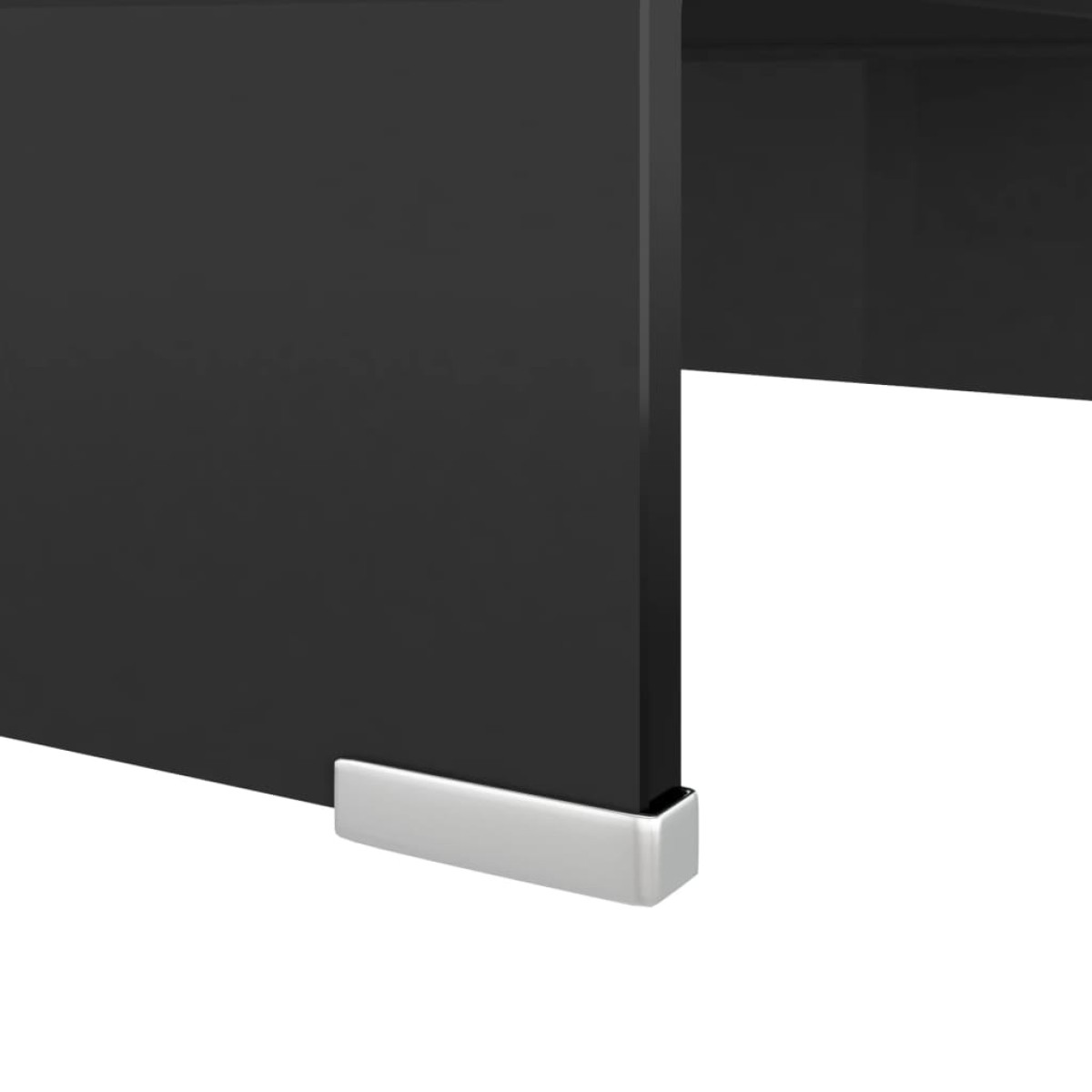 vidaXL Βάση Τηλεόρασης/Οθόνης Μαύρη 40 x 25 x 11 εκ. Γυάλινη