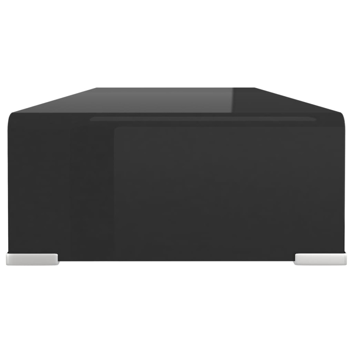 vidaXL Βάση Τηλεόρασης/Οθόνης Μαύρη 70 x 30 x 13 εκ. Γυάλινη