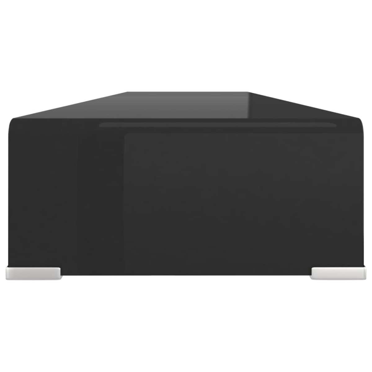 vidaXL Βάση Τηλεόρασης/Οθόνης Μαύρη 120 x 30 x 13 εκ. Γυάλινη