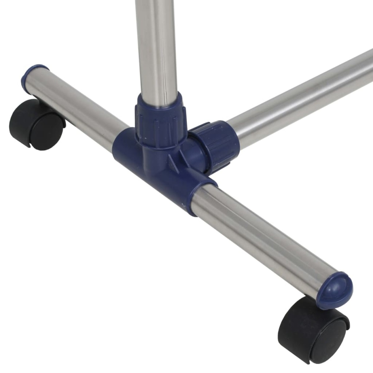 vidaXL Κρεμάστρα Δαπέδου Ρυθμιζόμενη Ασημί 165x44x150 εκ. Ανοξ. Ατσάλι