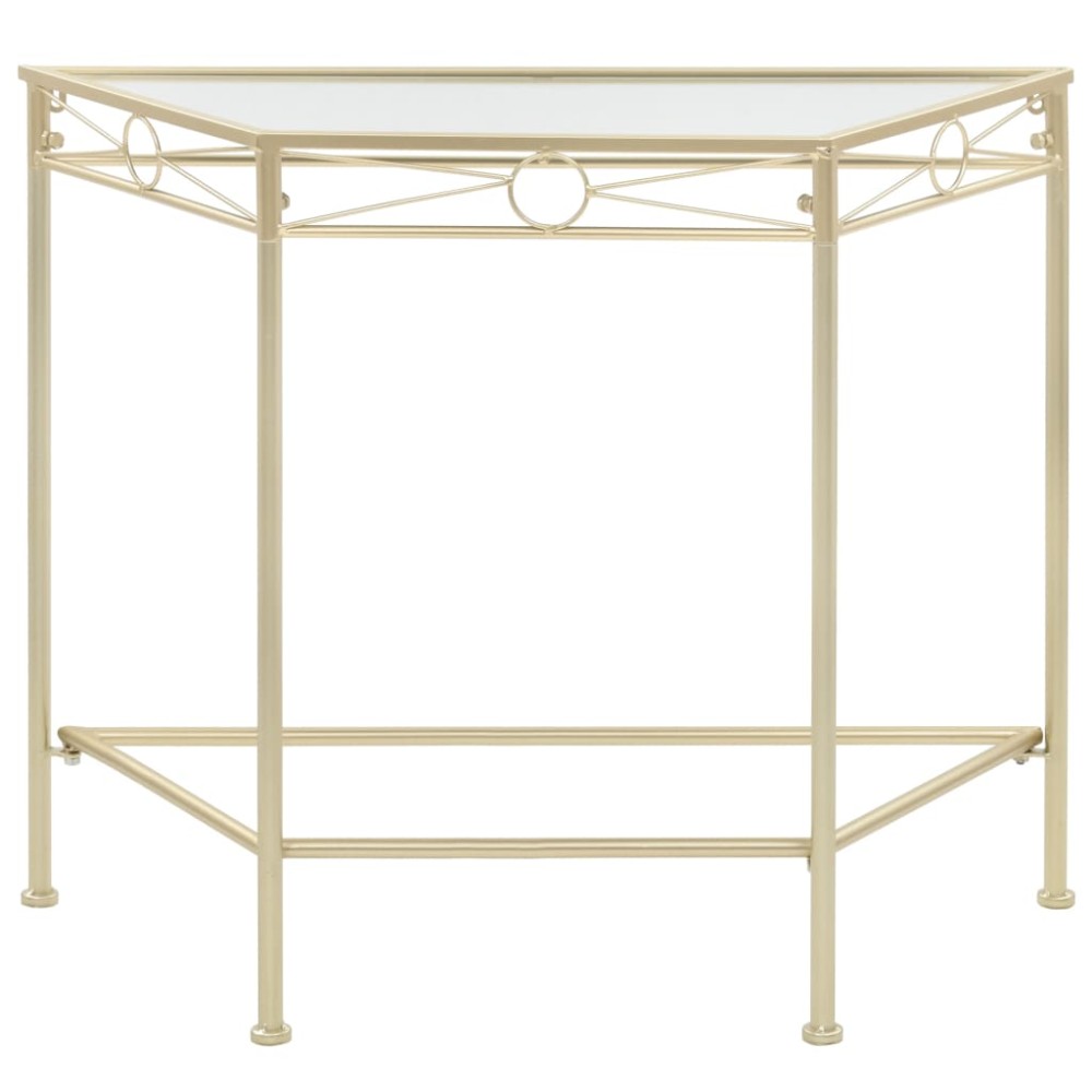vidaXL Βοηθητικό Τραπέζι Vintage Στιλ Χρυσό 87 x 34 x 73 εκ. Μεταλλικό